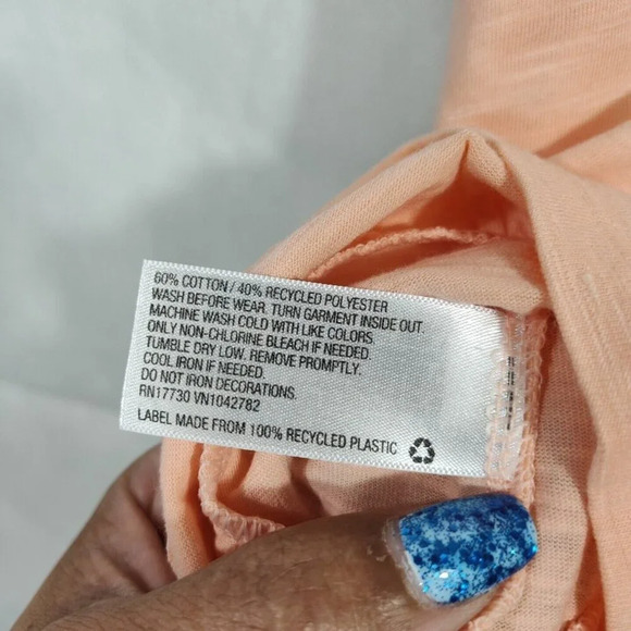 Lot of 2 Cat and Jack Peach Green Peplum Tank Top Girls XXL 18 PLUS Summer NEW - Picture 5 of 10